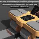 Four Wheel Abdominal Roller Automatic Rebound Ab Machine Home Fitness Equipment - Black