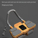 Four Wheel Abdominal Roller Automatic Rebound Ab Machine Home Fitness Equipment - Black
