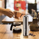 Manual Coffee Grinder Stainless Steel Ceramic Burr Hand Crank Portable Mill