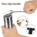 Manual Coffee Grinder Stainless Steel Ceramic Burr Hand Crank Portable Mill