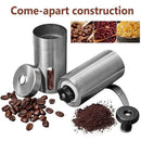 Manual Coffee Grinder Stainless Steel Ceramic Burr Hand Crank Portable Mill