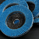 10pcs Flap Disc 40/60/80/120 Grit Angle Grinder Wheel Set Durable Sanding Tool - 40 Grit