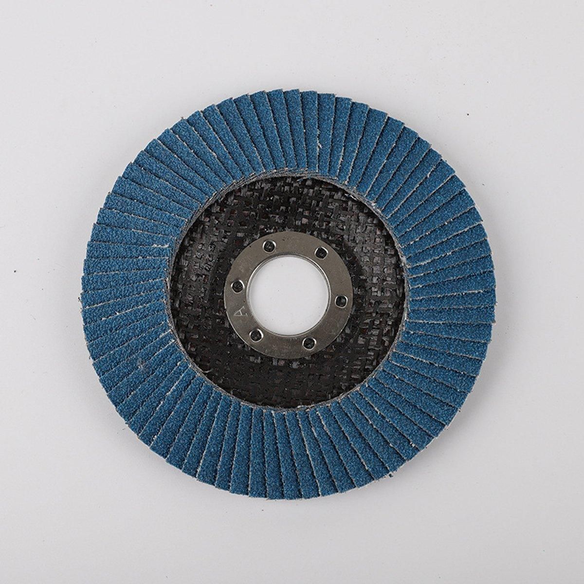 10pcs Flap Disc 40/60/80/120 Grit Angle Grinder Wheel Set Durable Sanding Tool - 40 Grit