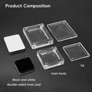 5PCS Acrylic Transparent Jewelry Display Case Necklace Earring Ring Bracelet - 5.8x5.8x2cm