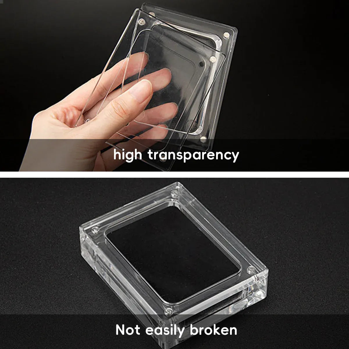 5PCS Acrylic Transparent Jewelry Display Case Necklace Earring Ring Bracelet - 5.8x5.8x2cm