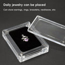 5PCS Acrylic Transparent Jewelry Display Case Necklace Earring Ring Bracelet - 6.8x6.8x2cm