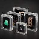 5PCS Acrylic Transparent Jewelry Display Case Necklace Earring Ring Bracelet - 6.8x6.8x2cm