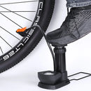 Foot Pedal Air Pump Mini Aluminium 160PSI Gauge Bike Motorcycle Car