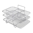 304 Stainless Steel Multi Layer Detachable Air Fryer Mesh Thickened Grill Shelf