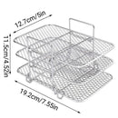 304 Stainless Steel Multi Layer Detachable Air Fryer Mesh Thickened Grill Shelf