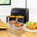 304 Stainless Steel Multi Layer Detachable Air Fryer Mesh Thickened Grill Shelf
