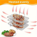 304 Stainless Steel Multi Layer Detachable Air Fryer Mesh Thickened Grill Shelf