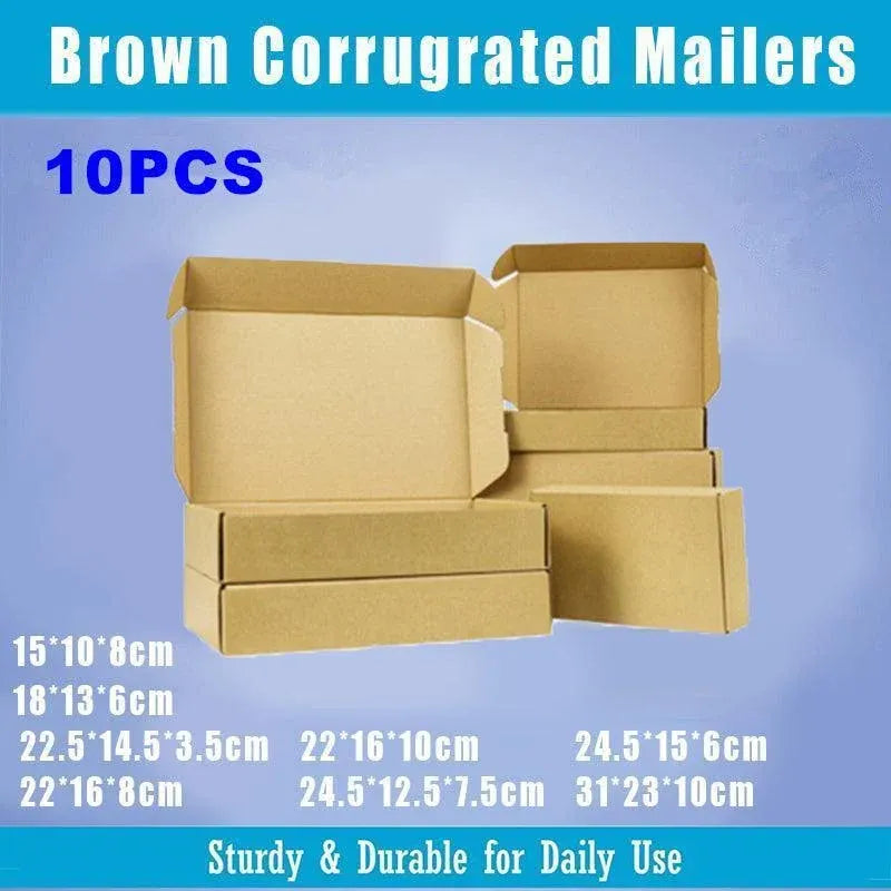 Brown Mailing Box Carton A4 A5 Small Medium Large Cardboard Mailer - 24.5x12.5x7.5CM