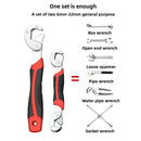 2PCS Snap N Grip Wrench Set Universal Adjustable Multi Function Spanner Tool