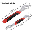 2PCS Snap N Grip Wrench Set Universal Adjustable Multi Function Spanner Tool