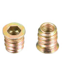 120Pcs M6 Zinc Alloy Hex Drive Head Nuts for Wood