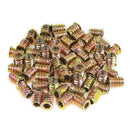 120Pcs M6 Zinc Alloy Hex Drive Head Nuts for Wood