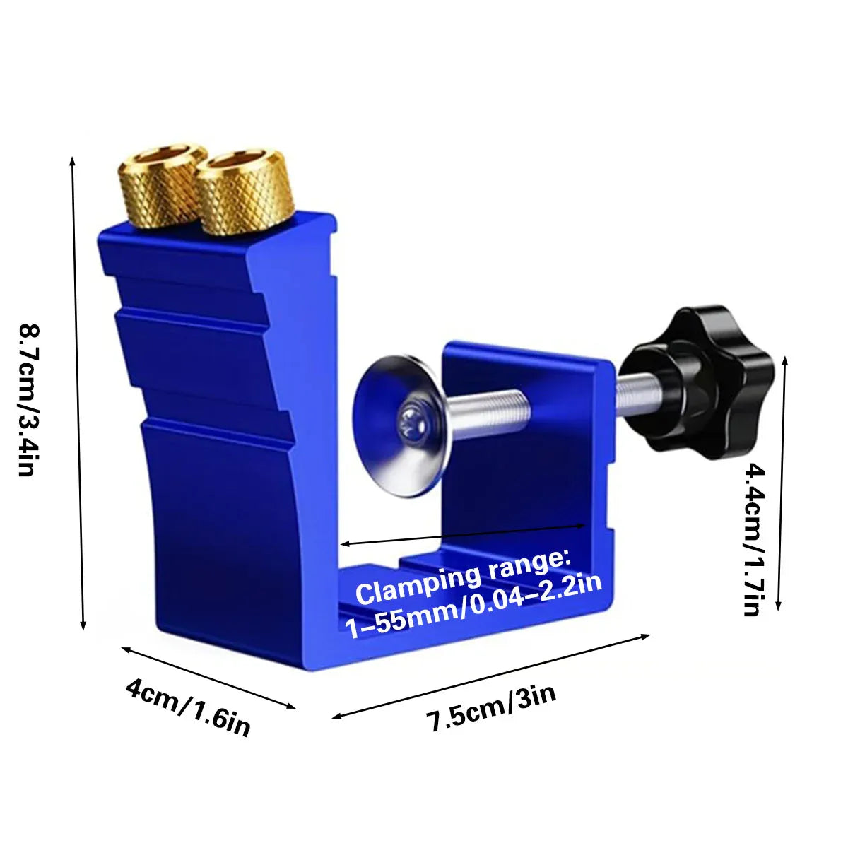 Woodworking Hole Positioner Pocket Hole Jig Inclined Drill Guide Locator Tool