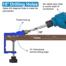 Woodworking Hole Positioner Pocket Hole Jig Inclined Drill Guide Locator Tool