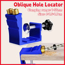 Woodworking Hole Positioner Pocket Hole Jig Inclined Drill Guide Locator Tool