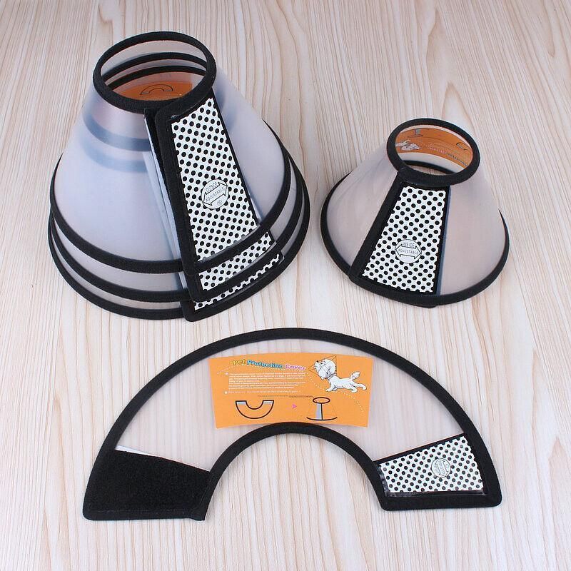 Pet Cat Dog Protective Cone Collar Elizabethan E Collar Wound Healing Recovery - Large