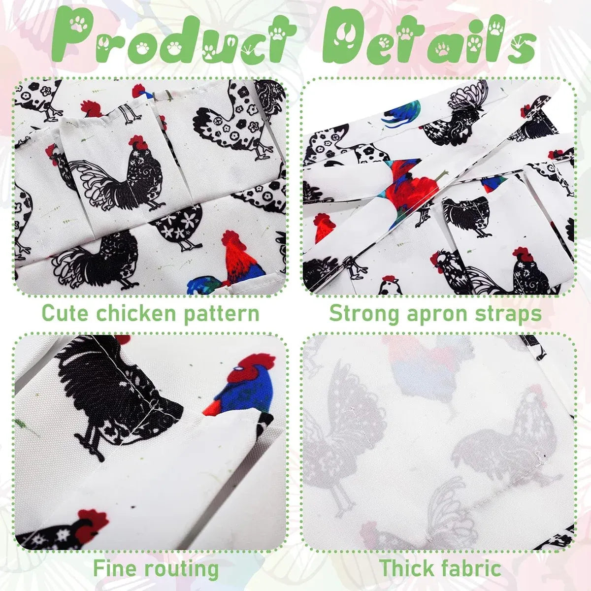 Chicken Egg Collecting Apron Farm Gathering Tool Pocket Storage Multiple Sizes AU - Small