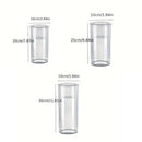Hydroponic Plant Vase Cylindrical Straight Design Fish Tank for Home Decor - 25cmx10cm