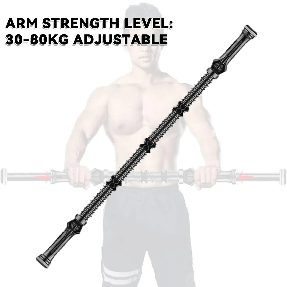 Adjustable Arm Trainer for Home Gym Training 30-80kg Resistance