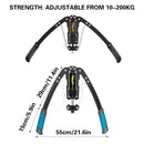 Hydraulic Arm Force Adjustable Resistance Durable for Forearm Workout - Black