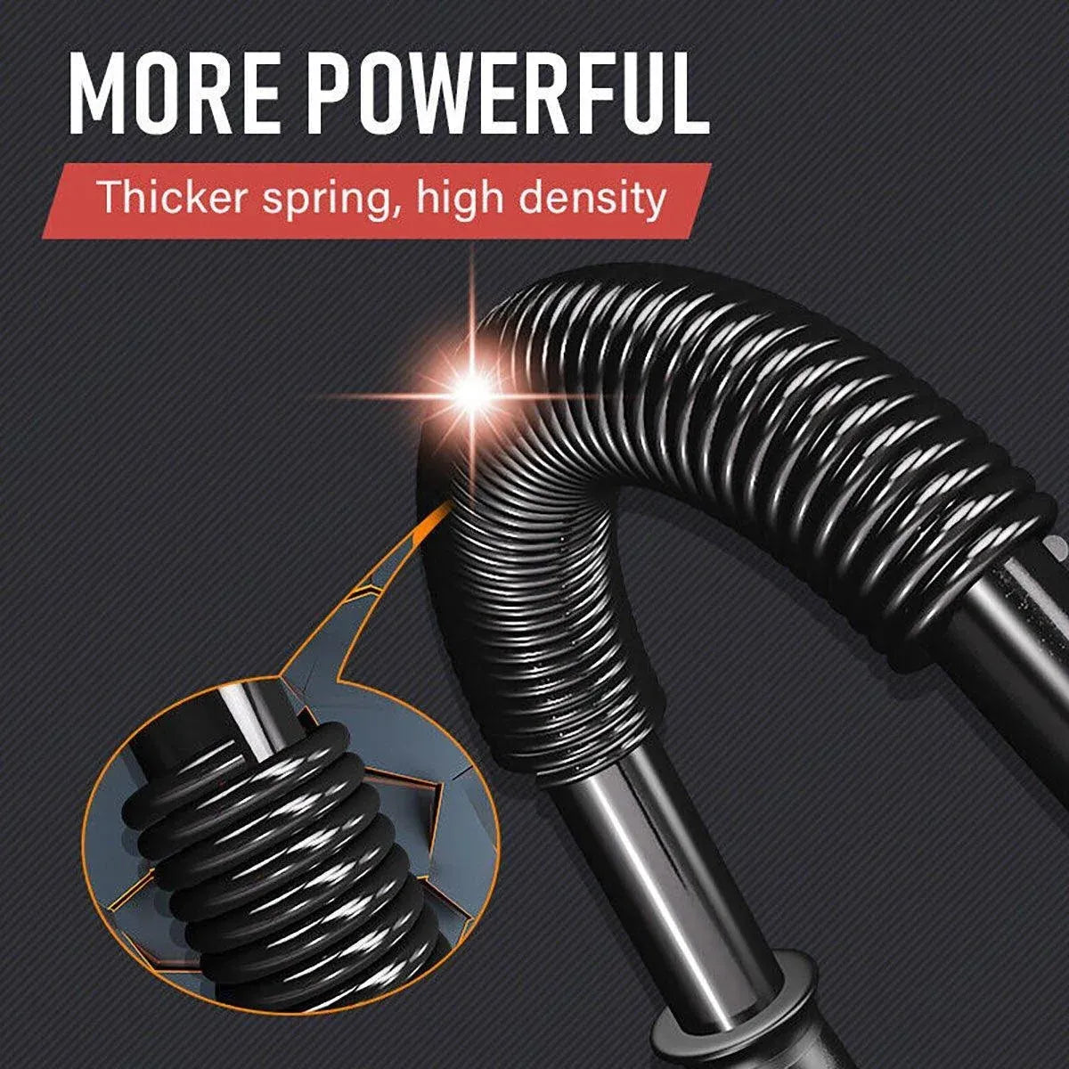 Spring Arm Power Rod Grip Puller Home Fitness Equipment for Strength Training - 60KG