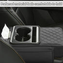 Car Armrest Pad Central Console Storage Box Lift Cushion Rest Support Organizer - Black Red