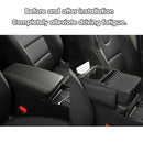 Car Armrest Pad Central Console Storage Box Lift Cushion Rest Support Organizer - Black Red