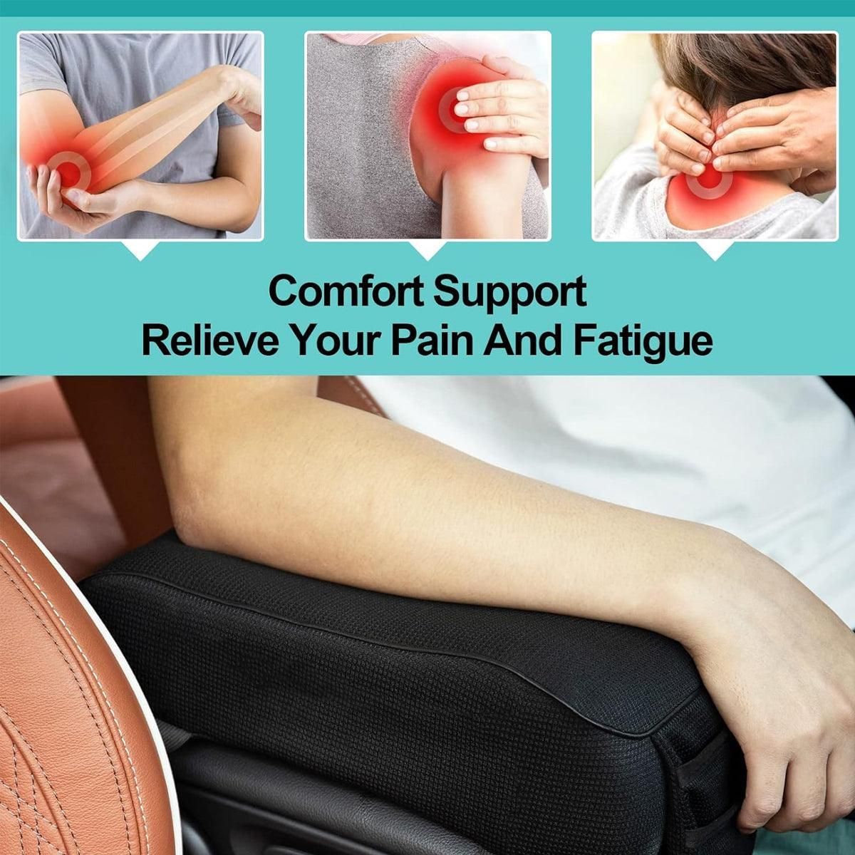 Universal Memory Foam Car Armrest Cushion Cover Height Pad Central Control Cover