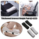 2PCS Elbow Arm Rest Cushion Chair Armrest Pads Memory Foam Office Support Pillow - Grey