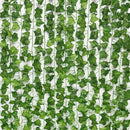 12 X 2M Artificial Ivy Vine Fake Foliage Flower Hanging Leaf Garland Plant Party - Grape Leaves
