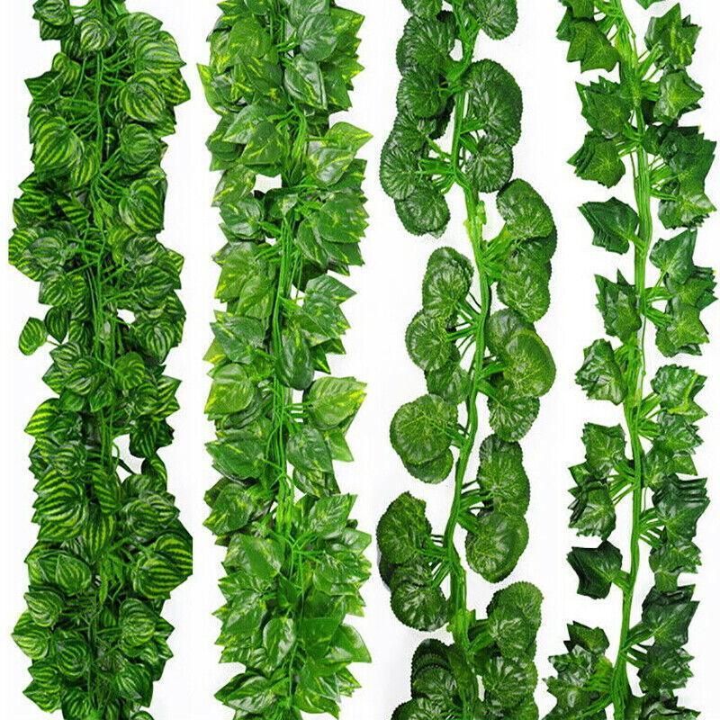 12 X 2M Artificial Ivy Vine Fake Foliage Flower Hanging Leaf Garland Plant Party - Grape Leaves