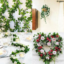 12 X 2M Artificial Ivy Vine Fake Foliage Flower Hanging Leaf Garland Plant Party - Scindapsus Leaves