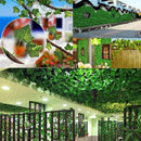 12 X 2M Artificial Ivy Vine Fake Foliage Flower Hanging Leaf Garland Plant Party - Scindapsus Leaves