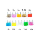 100PCS Standard Blade Auto Car Assorted Fuses Assortment Kits Sets 2A-35A With Box