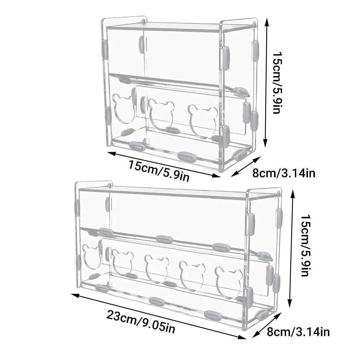 Automatic Acrylic Chicken Feeder Rutin Pet Supplies for Poultry Feeding System - 5 Holes