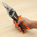 250mm Aviation Tin Snip Heavy Duty Metal Cutting Shears Industrial Scissors Tool - Right-curved sciss
