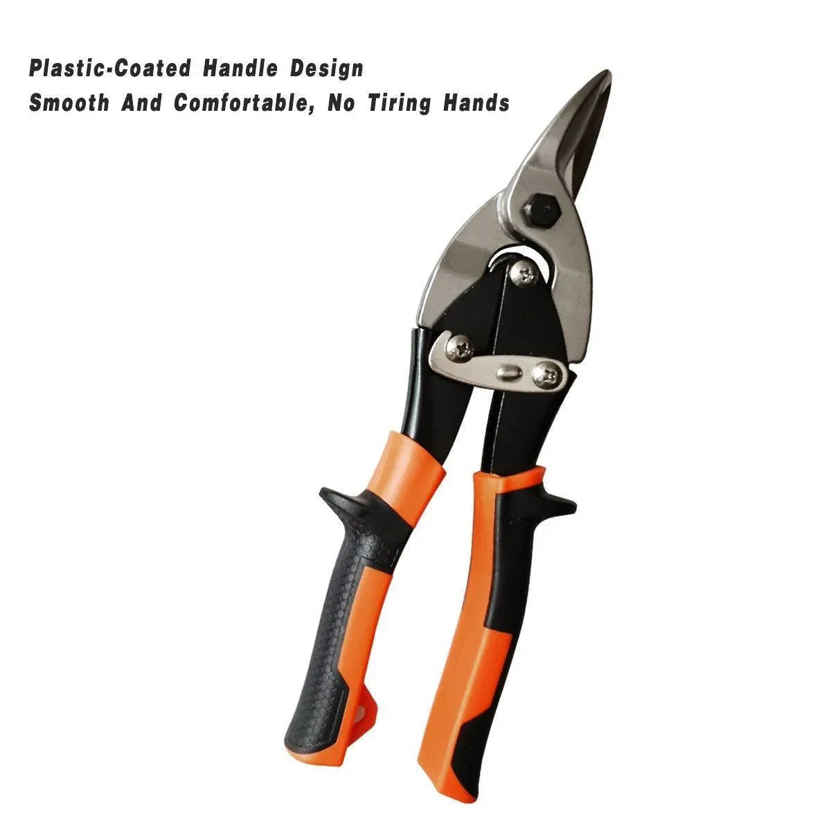 250mm Aviation Tin Snip Heavy Duty Metal Cutting Shears Industrial Scissors Tool - Straight scissors