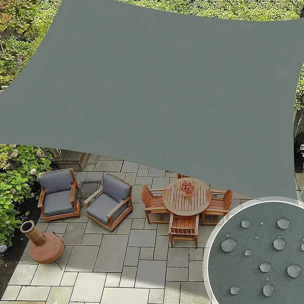 Waterproof Outdoor Shade Sail Garden Sun Canopy UV Protection Patio Awning Cloth - 4x4x4m Triangle