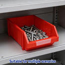 2 Pcs Thickened Slanted Plastic Storage Box for Screws Nuts Crafts Storage Use - Blue