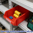 2 Pcs Thickened Slanted Plastic Storage Box for Screws Nuts Crafts Storage Use - Blue