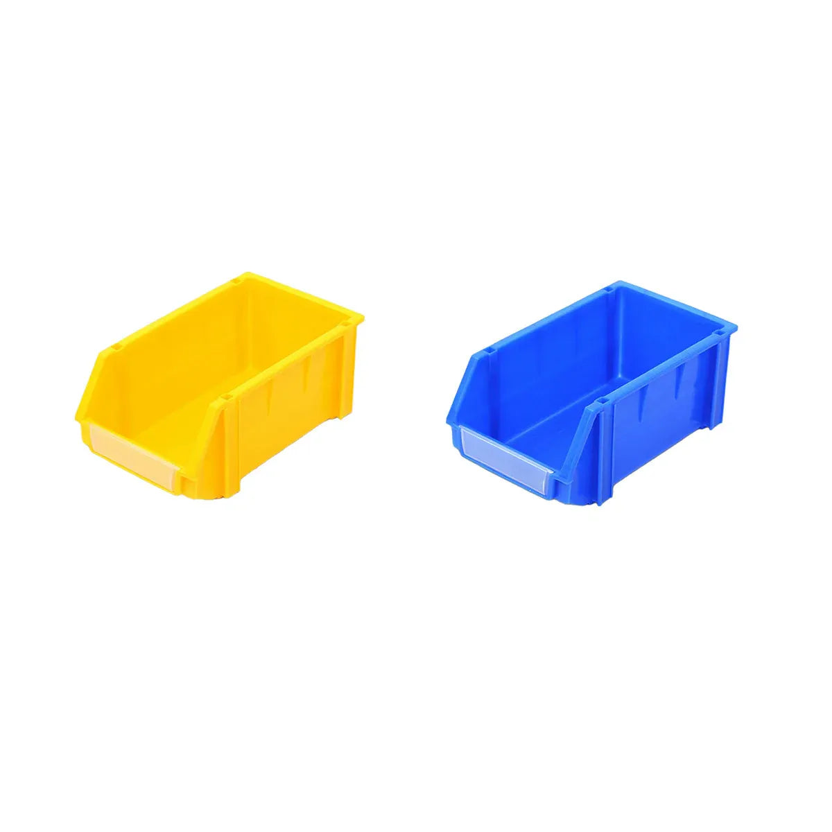 2PCS Thickened Slanted Plastic Storage Box for Screws Nuts Crafts Storage Use - Blue