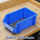2PCS Thickened Slanted Plastic Storage Box for Screws Nuts Crafts Storage Use - Yellow