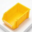 2PCS Thickened Slanted Plastic Storage Box for Screws Nuts Crafts Storage Use - Yellow