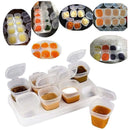Baby Food Storage Cups with Lids and Tray, 70ml, Set of 8