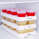 Baby Food Storage Cups with Lids and Tray, 70ml, Set of 8